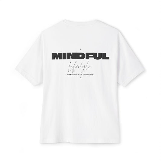 Mindful Lifestyle Oversized Unisex Tee - Transform Your Own World