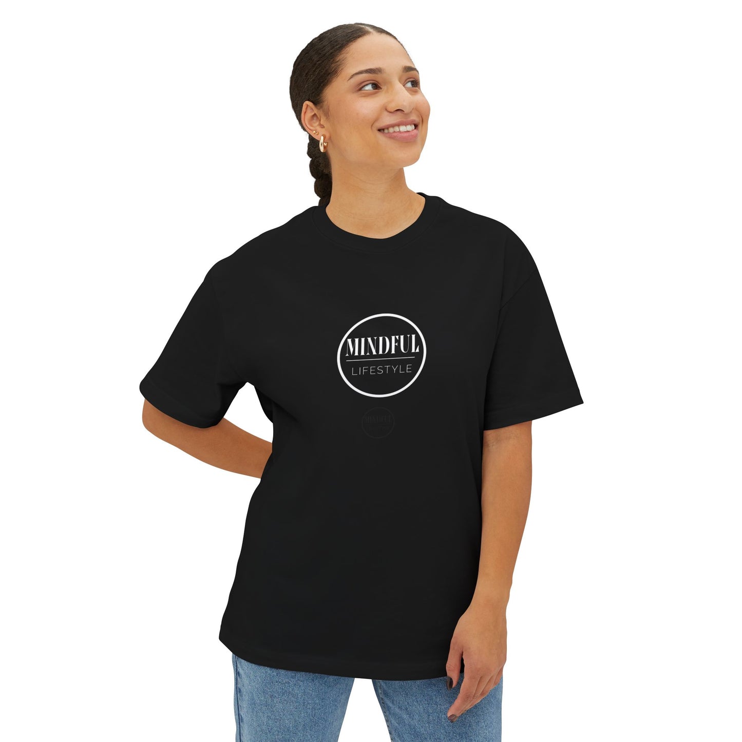 Mindful Lifestyle Oversized Unisex Tee - Transform Your Own World